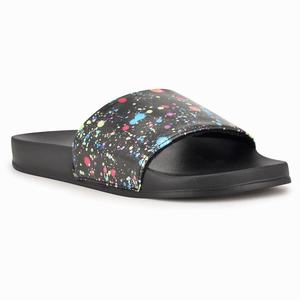 Nine West Sandbar Flat Slides - Black - Ireland (SB3207468)